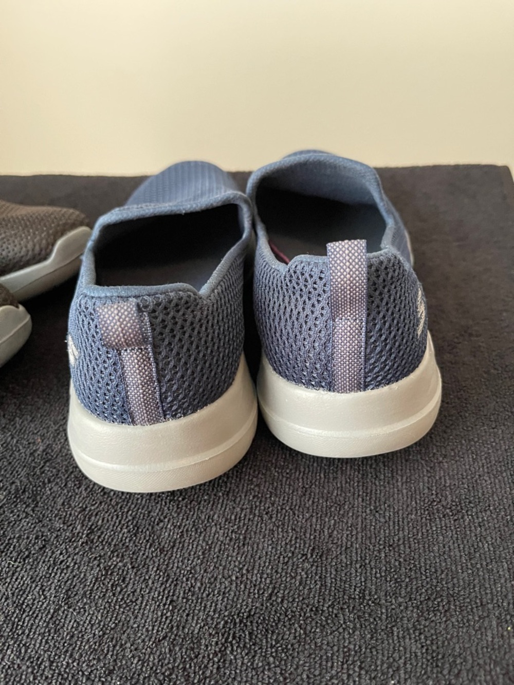 Skechers Women's Slip-On Flats in Black and Blue - Picture 3 of 11